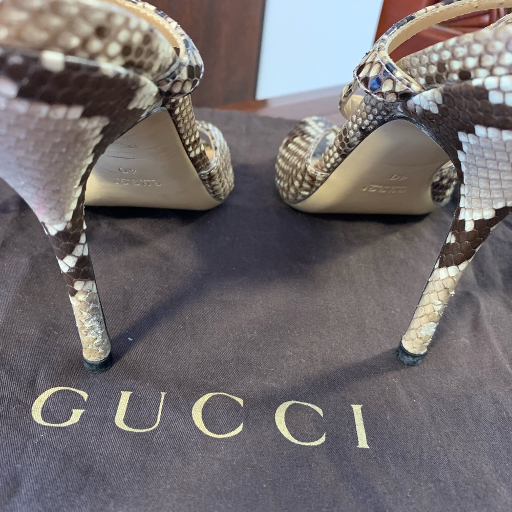 Gucci limited edition snakeskin heels,size 40 in excellent condition - Picture 2 of 8